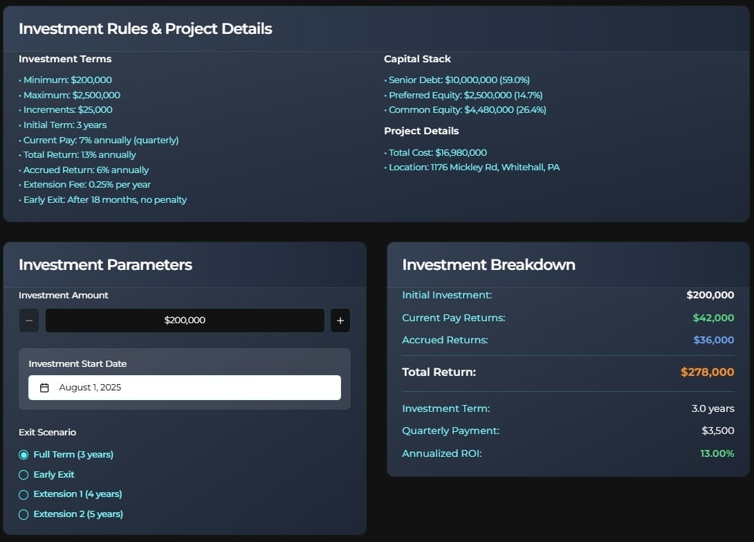 Investment Calculator - $200K